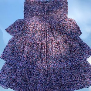 Floral Flowey Mini Dress Ruffles
